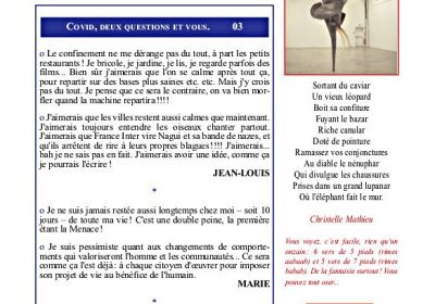 Journal de confinement N°49 - 8 mai 2020